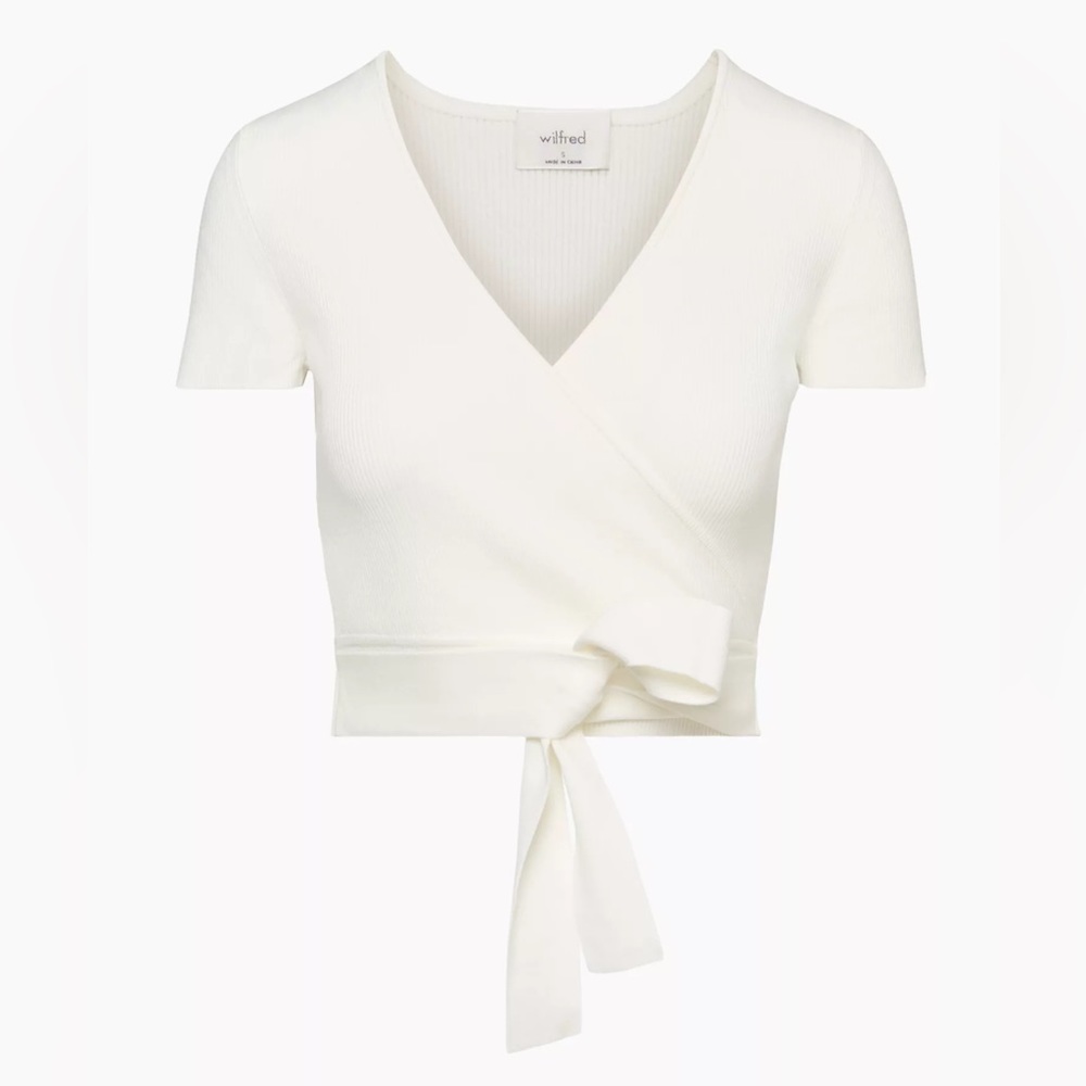 Aritzia wilfred all tied up top
